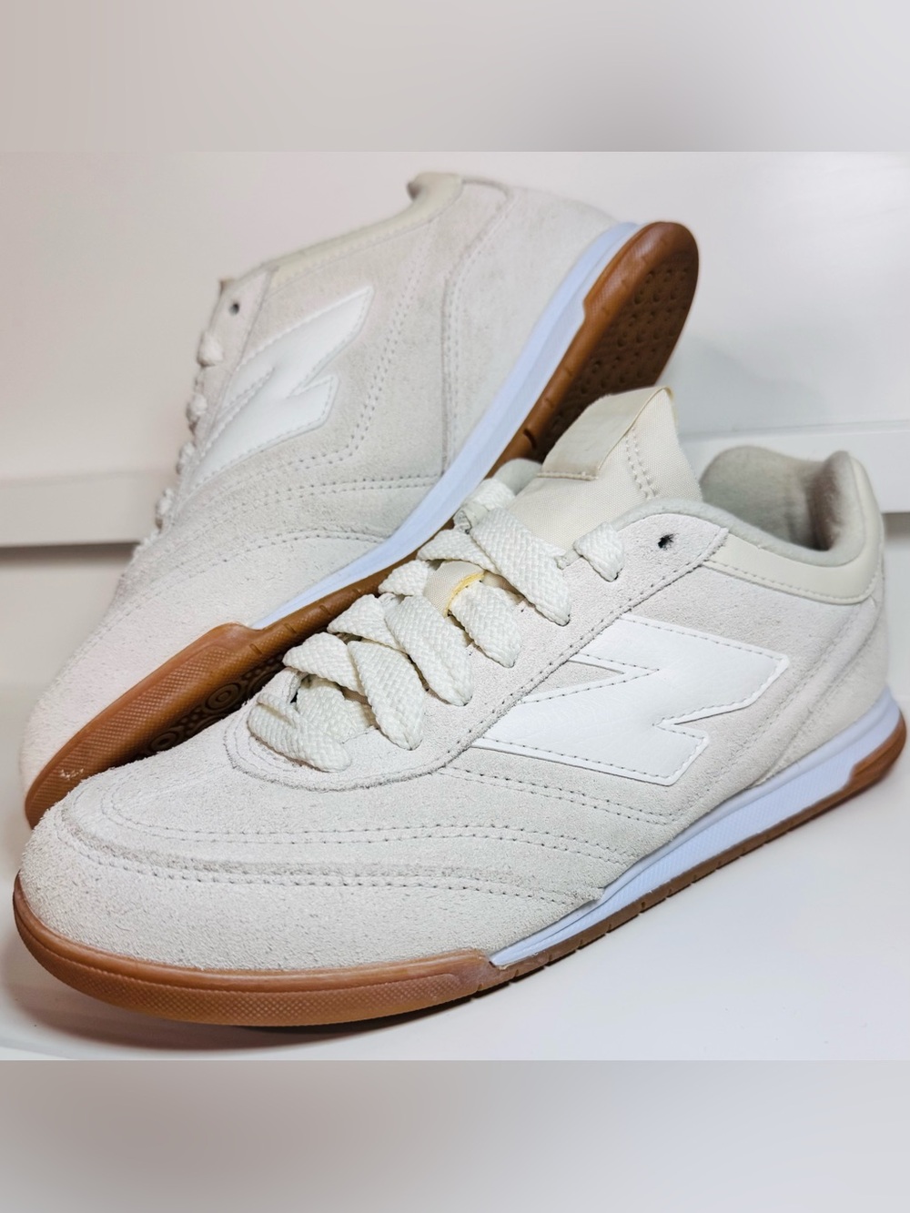 New Balance RC42 Cream Tan Suede Gum Sole M6 W7.5 URC42EA